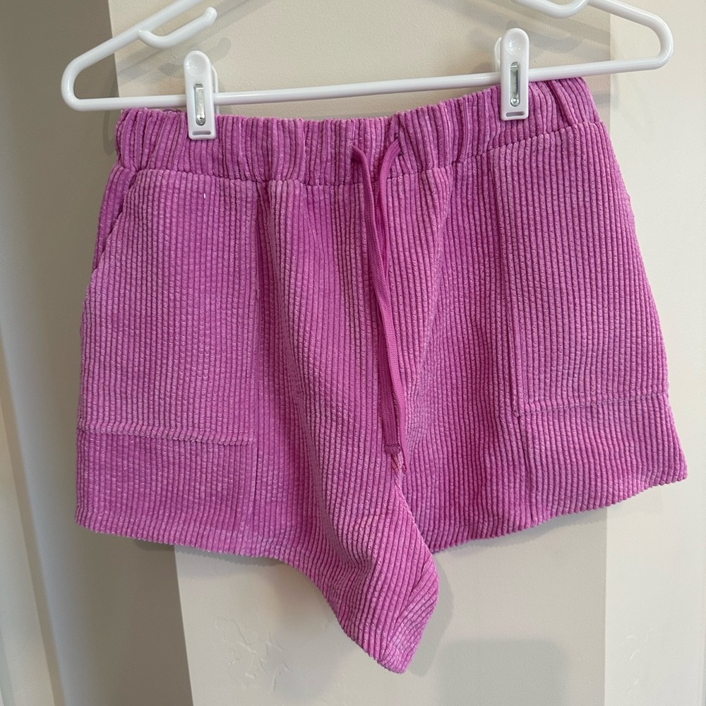 Purple Urban Outfitters corduroy shorts